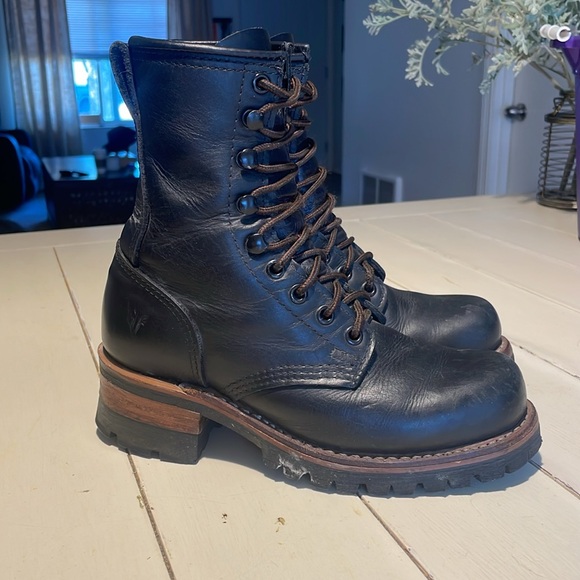 frye men's logger boots